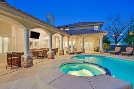 Lux 5Br Vegas Home W Pool, Spa, Games, Near Strip Las Vegas Exterior foto