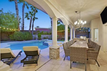 Lux 5Br Vegas Home W Pool, Spa, Games, Near Strip Las Vegas Exterior foto